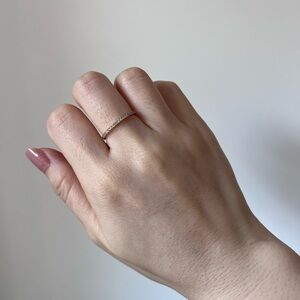 NWT Swarovski 14K Gold Band Ring